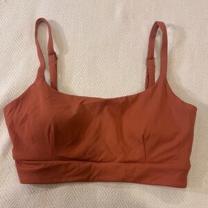 VITALITY BALANCE ATHLETICA PAPRIKA ORANGE  SPORTS BRA. SIZE - L
